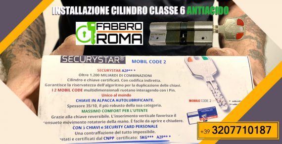 cilindro di sicurezza classe 6 antiacido roma